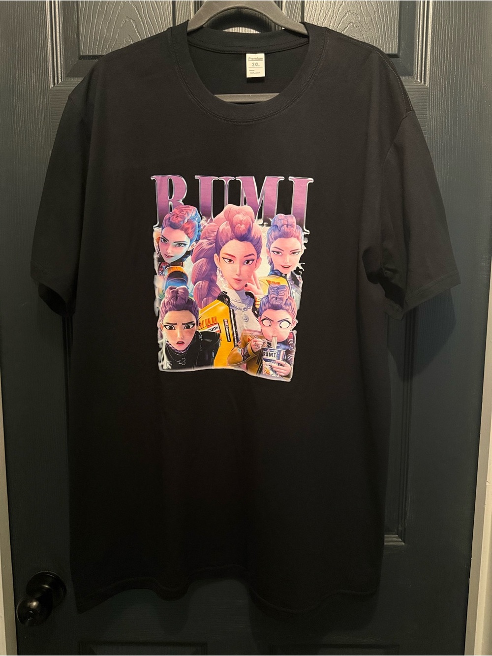 K-Pop: Demon Hunters –Rumi "Huntrix" Y2K Retro Character Collage T-Shirt-Unisex